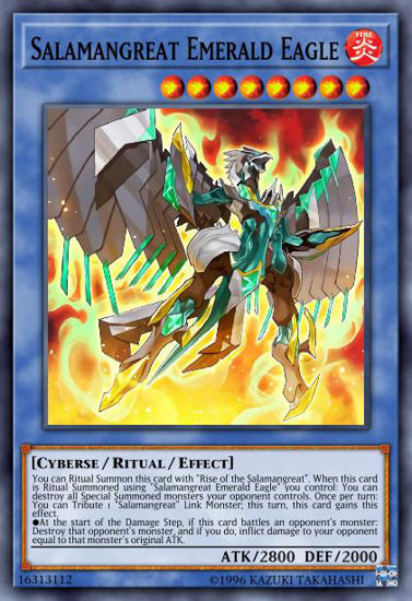 Salamangreat Emerald Eagle - MP19-EN179 - Common 1st Edition