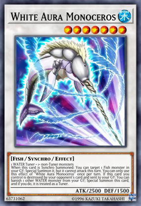 White Aura Monoceros - MP20-EN142 - Rare 1st Edition