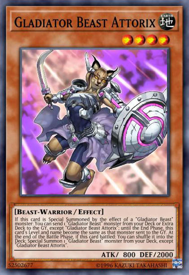 Gladiator Beast Attorix - MP20-EN156 - Common 1st Edition