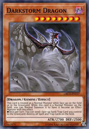 Darkstorm Dragon - SR02-EN012 - Common 1st Edition