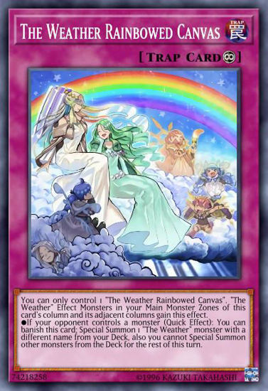 The Weather Rainbowed Canvas - DANE-EN073 - Rare 1st Edition