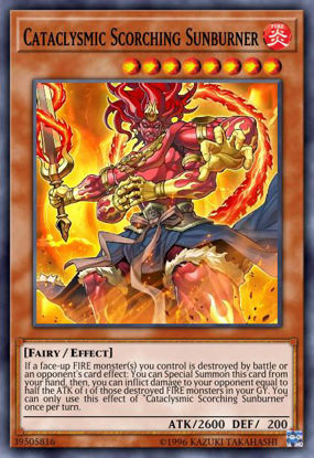 Cataclysmic Scorching Sunburner - SAST-EN028 - Common 1st Edition