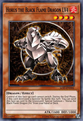 Horus the Black Flame Dragon LV4 - YSKR-EN019 - Common Unlimited