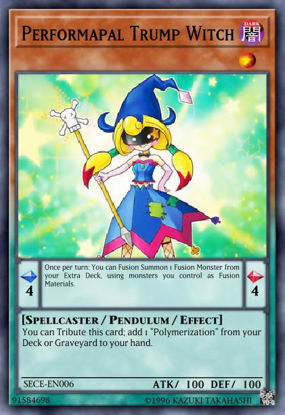 Performapal Trump Witch - SECE-EN006 - Rare 1st Edition