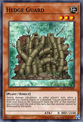 Hedge Guard - BP02-EN081 - Mosaic Rare 1st Edition