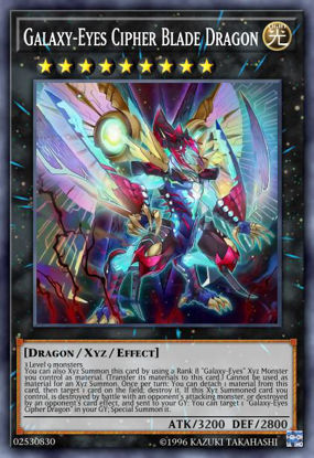 Galaxy-Eyes Cipher Blade Dragon - GFTP-EN059 - Ultra Rare 1st Edition