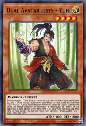 Dual Avatar Fists - Yuhi - PHRA-EN014 - Super Rare 1st Edition