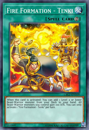 Fire Formation - Tenki - SBCB-EN057 - Secret Rare 1st Edition