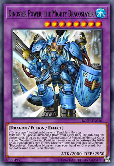 Dinoster Power, the Mighty Dracoslayer - ANGU-EN047 - Rare 1st Edition