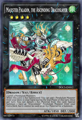 Majester Paladin, the Ascending Dracoslayer - ANGU-EN050 - Rare 1st Edition