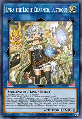 Lyna the Light Charmer, Lustrous - LIOV-EN049 - Super Rare 1st Edition