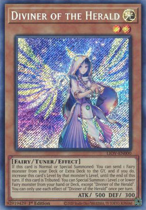 Diviner of the Herald - LIOV-EN000 - Secret Rare 1st Edition