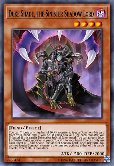 Duke Shade, the Sinister Shadow Lord - EGS1-EN017 - Common 1st Edition