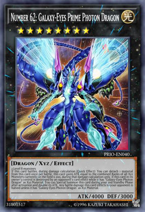 Number 62: Galaxy-Eyes Prime Photon Dragon - LDS2-EN053 - Common 1st Edition