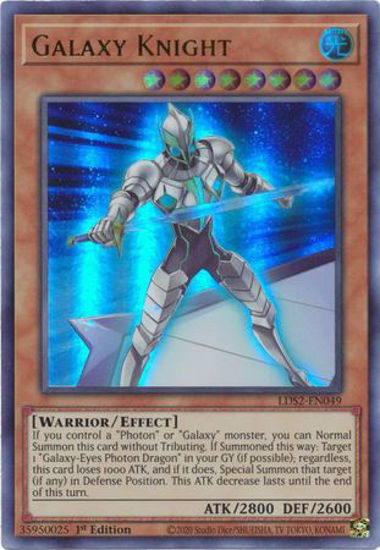 Galaxy Knight - LDS2-EN049 - Ultra Rare 1st Edition