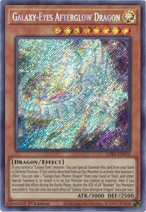 Galaxy-Eyes Afterglow Dragon - LDS2-EN052 - Secret Rare 1st Edition