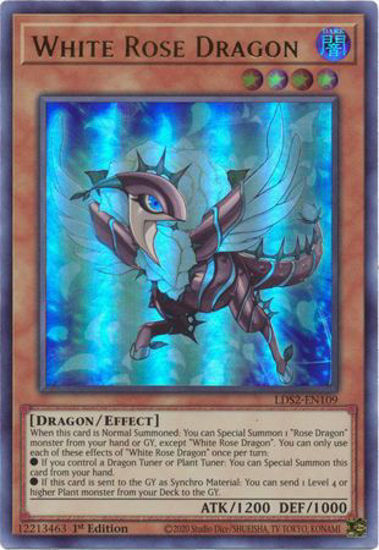 White Rose Dragon - LDS2-EN109 - Ultra Rare 1st Edition