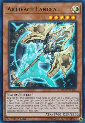 Artifact Lancea - DUDE-EN033 - Ultra Rare 1st Edition