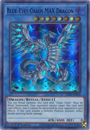 Blue-Eyes Chaos MAX Dragon (Purple) - LDS2-EN016 - Ultra Rare 1st Edition