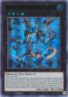 Starliege Photon Blast Dragon (Green) - LDS2-EN054 - Ultra Rare 1st Edition