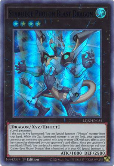 Starliege Photon Blast Dragon (Blue) - LDS2-EN054 - Ultra Rare 1st Edition