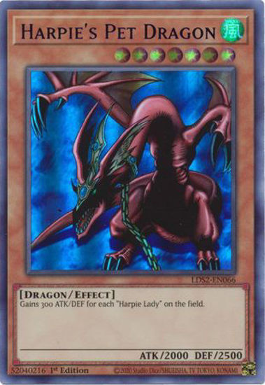 Harpie's Pet Dragon (Blue) - LDS2-EN066 - Ultra Rare 1st Edition