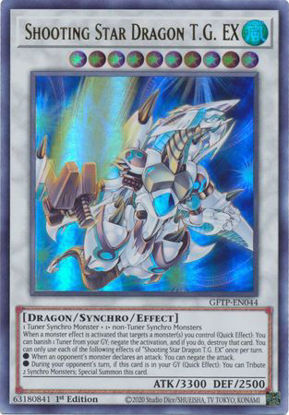 Shooting Star Dragon T.G. EX - GFTP-EN044 - Ultra Rare 1st Edition