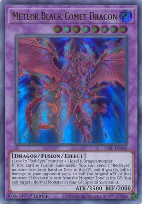 Meteor Black Comet Dragon - GFTP-EN096 - Ultra Rare 1st Edition