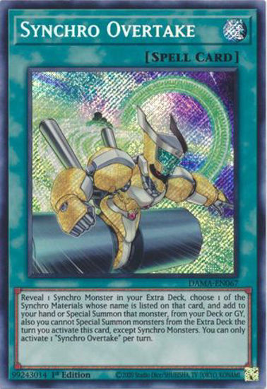 Synchro Overtake - DAMA-EN067 - Secret Rare 1st Edition