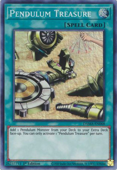 Pendulum Treasure - DAMA-EN068 - Super Rare 1st Edition