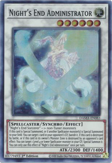 Night's End Administrator - DAMA-EN083 - Super Rare 1st Edition