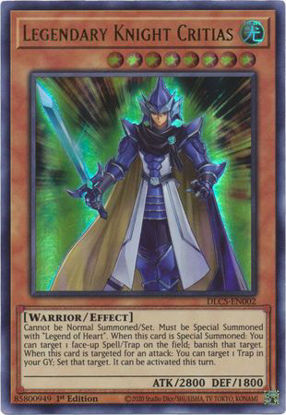 Legendary Knight Critias - DLCS-EN002 - Ultra Rare 1st Edition