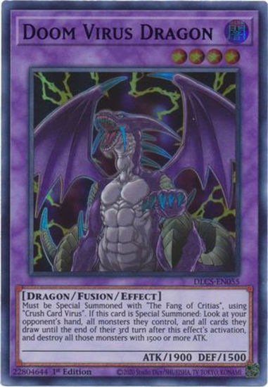 Doom Virus Dragon - DLCS-EN055 - Ultra Rare 1st Edition