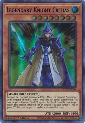 Legendary Knight Critias (Purple) - DLCS-EN002 - Ultra Rare 1st Edition