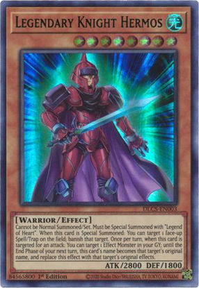 Legendary Knight Hermos (Green) - DLCS-EN003 - Ultra Rare 1st Edition