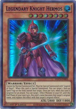 Legendary Knight Hermos (Purple) - DLCS-EN003 - Ultra Rare 1st Edition