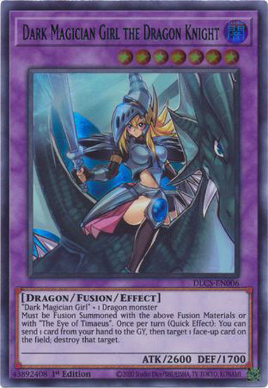 Dark Magician Girl the Dragon Knight (Green) - DLCS-EN006 - Ultra Rare 1st Edition