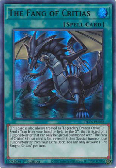 The Fang of Critias (Green) - DLCS-EN058 - Ultra Rare 1st Edition