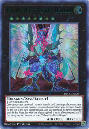 Galaxy-Eyes Cipher Dragon (Green) - DLCS-EN125 - Ultra Rare 1st Edition