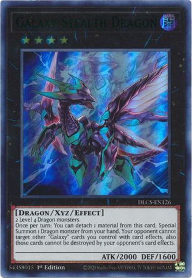 Galaxy Stealth Dragon (Green) - DLCS-EN126 - Ultra Rare 1st Edition