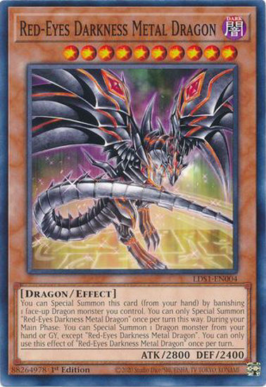 Red-Eyes Darkness Metal Dragon - LDS1-EN004 - Common 1st Edition