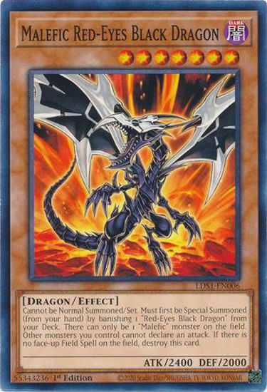 Malefic Red-Eyes Black Dragon - LDS1-EN006 - Common 1st Edition