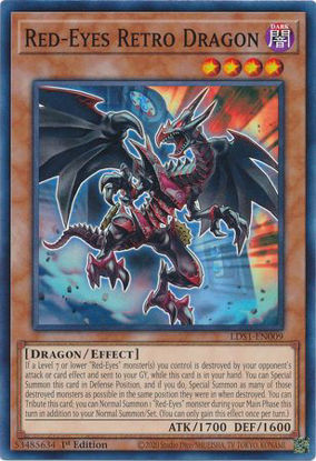 Red-Eyes Retro Dragon - LDS1-EN009 - Common 1st Edition