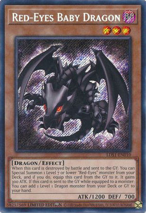 Red-Eyes Baby Dragon - LDS1-EN010 - Secret Rare 1st Edition