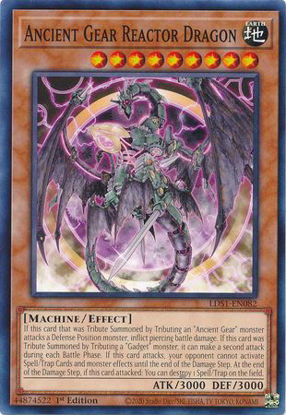 Ancient Gear Reactor Dragon - LDS1-EN082 - Common 1st Edition