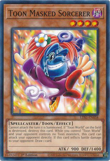 Toon Masked Sorcerer - LDS1-EN058 - Common 1st Edition