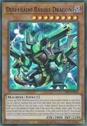 Desperado Barrel Dragon (Blue) - LDS1-EN076 - Ultra Rare 1st Edition