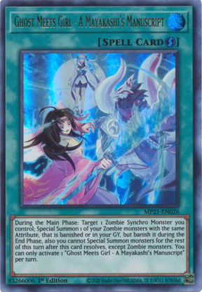 Ghost Meets Girl - A Mayakashi's Manuscript - MP21-EN026 - UR 1st Edition