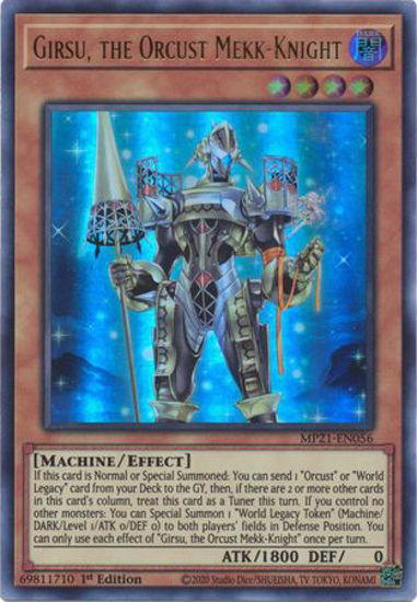 Girsu, the Orcust Mekk-Knight - MP21-EN056 - UR 1st Edition