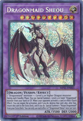 Dragonmaid Sheou - MP21-EN065 - Prismatic Secret Rare 1st Edition